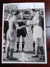 Altes Pressefoto von Heinz Wewers Rot Weiss Essen handsigniert