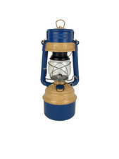 Feuerhand Sturmkappe 276 Baby Special Petroleumlampe Sturmlaterne blau peach