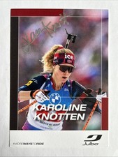 Orig autogrammkarte biathlon - orig.,