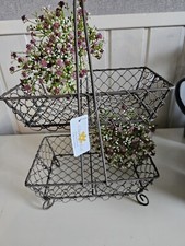 Etagere 2 Stöckig Metall mit