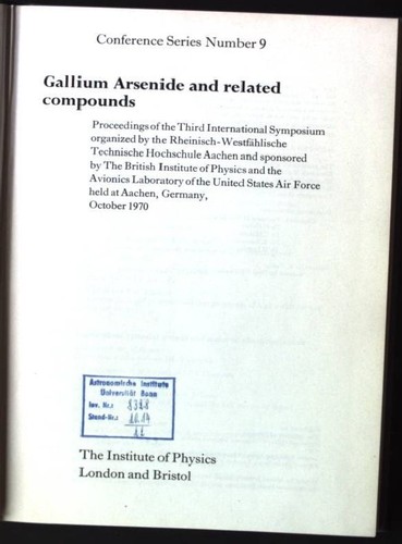 Gallium arsenide and related - gallium,