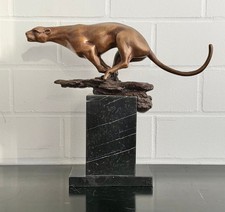 Bronzeskulptur Jaguar 40 cm