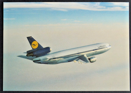 Postkarte flugzeug 10 - flugzeug, dc-10