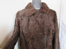 Persianer Pelz Mantel braun GR