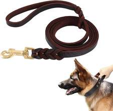 Hundeleine aus echtem Leder 3m