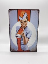 Blechschild Gulf 20x30cm