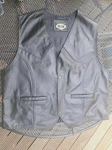 Echt leder herrenweste - leder,