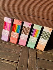 Geburtstagskerzen / Swirl Cake Candels 10 Stück inkl. Halter / Kuchenkerzen