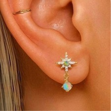 925 Silber Opal Ohrstecker