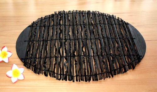 Platzdeckchen oval bambus - platzdeckchen,