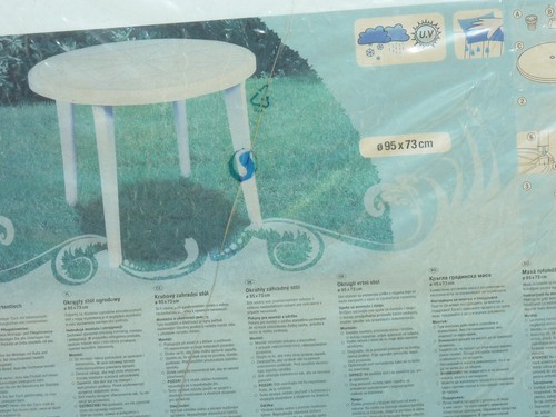 Großer gartentisch rund cm - gartentisch, 95