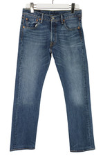 LEVI'S 501 Jeans Herren W30/L30 Fade Effect Whiskers Button Fly Stretch Straight