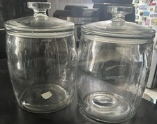 2 Keksdose mit Deckel 8 L Vorratsgefäß Glasbehälter Einmachglas Vorratsglas