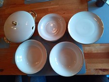 Essservice  Goldrand Elfi Bavaria   6 Suppenteller + 4 Essteller + 3 Schüsseln