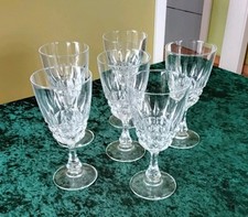 6 x Weingläser Christal D'