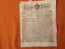 RK/ 1851 Leipzig Zeitung 245