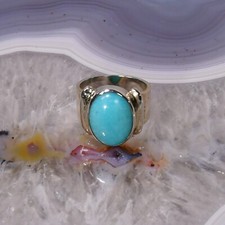 Amazonit Ring, 925er Silber