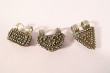 3 alte Telsum Amulette Silber Äthiopien GM55 3 old Silver Pendants Ethiopia