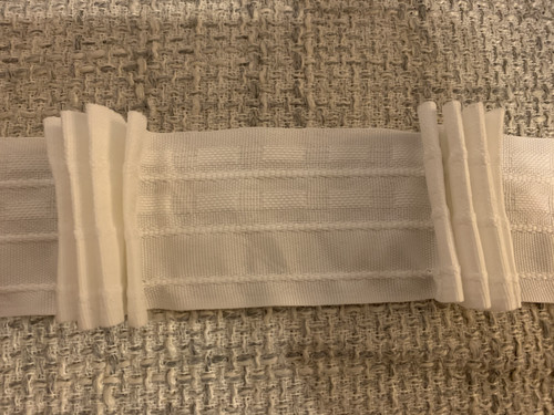 10m faltenband 3 weiß - 10m, 1:3