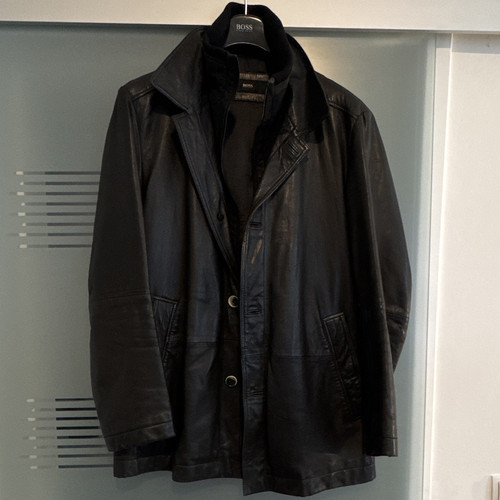 Boss herren ledermantel - boss,