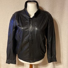 Lederjacke Echt Leder Herren Gr.52 Schwarz Bluson