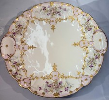 Porcelain plate w/floral