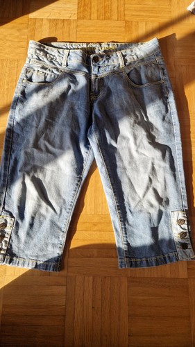 Jeans capri blau - jeans,