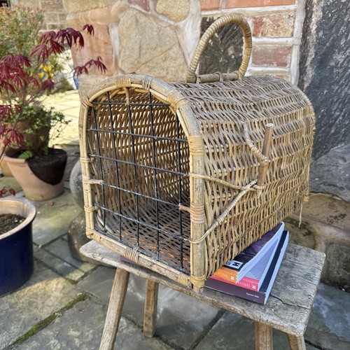 Vintage weidenkorb haustier - vintage,