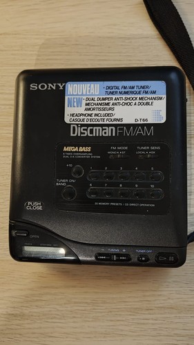 Sony discman t66 tragbarer - sony,