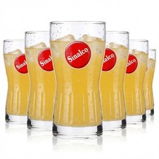6x Sinalco Softdrink Glas 0,1l