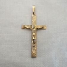 Kreuz Kreuzanhänger Anhänger Kruzifix Corpus Christi Silber 925/- gelb vergoldet