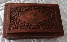 70er Indien Holz Dose