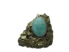 Großer Amazonit Cabochon