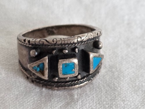 Sehr alter silber ring mit - ring,