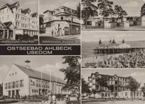 Ostseebad ahlbeck usedom - ak,