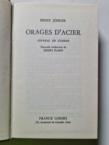 Stahlgewitter ernst jünger - ernst,