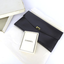 Chanel Leder Clutch, Abendtasche, Werbe-Tasche, Handtasche, Vintage 1970er