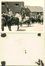 Foto Köln Katholikentag Pferde Reiter Fahnen 1956 Foto