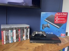 PS3 | Playstation Konsole Super Slim 12 GB | + 500 GB Festplatte & 18 Spiele
