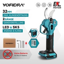Für Makita Akku Astschere 28mm Elektrischer Gartenschere Akku Strauch Baumschere