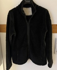 Napapijri Damen Teddy kuschelige schwarze Jacke Gr. XL Polyester