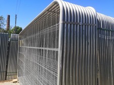 60er SET | Bauzaun Runde Ecken | 3,5 x 2,0 m | Mobilzaun 210 lfm | Lieferung 0€