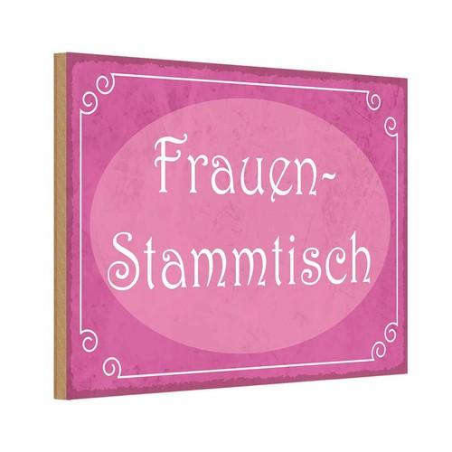 Holzschild 12x18 frauen - holzschild,
