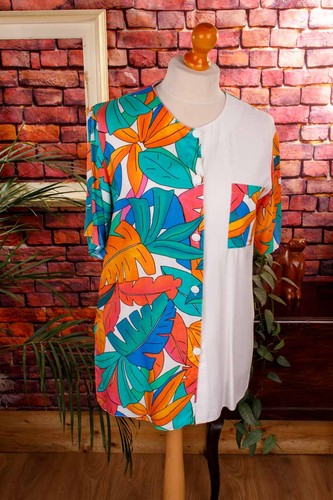 Vintage 90er viskose sommertop - vintage,