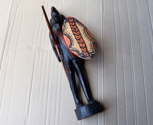 Massai krieger holz figur - krieger,