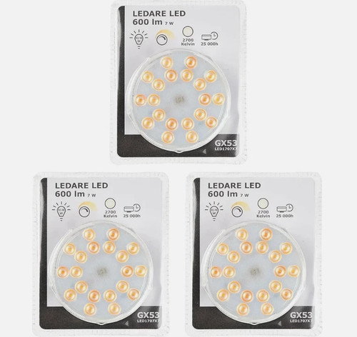 Ikea ledare gx53 led - gx53,