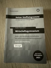 Holzer Stofftelegramme Baden-Württemberg - Wirtschaftsgymnasium, Christian  ...