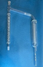 Destille nach Vigreux Wirkungslänge 200 mm mit Vakuummantel K. u. H. NS 14 Neu