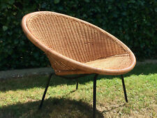 Korbsessel 50er 60er . Design