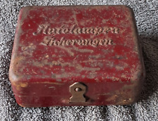 Autolampen Sicherungen Metall Dose ohne Inhalt Sammler für Oldtimer